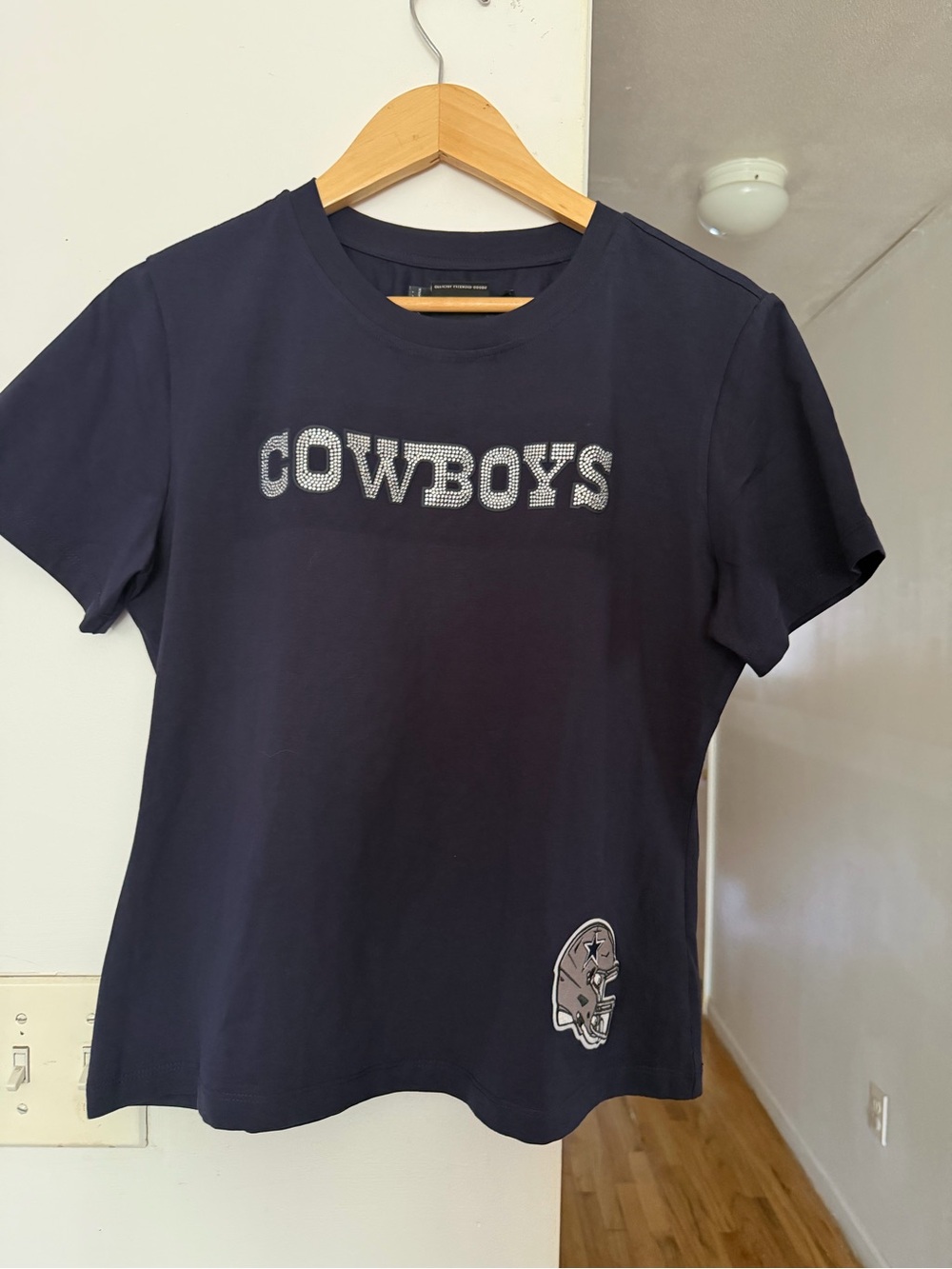 NFL Cowboys Navy Short-Sleeve Tee with Team Graphics